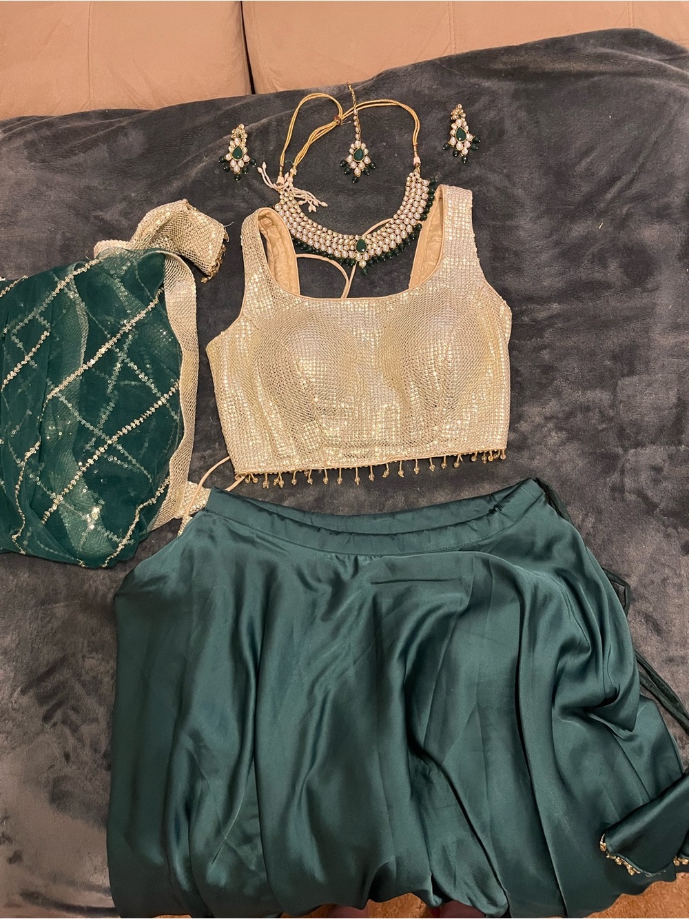 Gorgeous Lehinga with Jewelry ✨